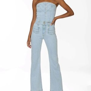 REVICE the edition blue licorice top and jeans/bottoms